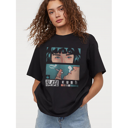 Tricou din bumbac Blaze Kush